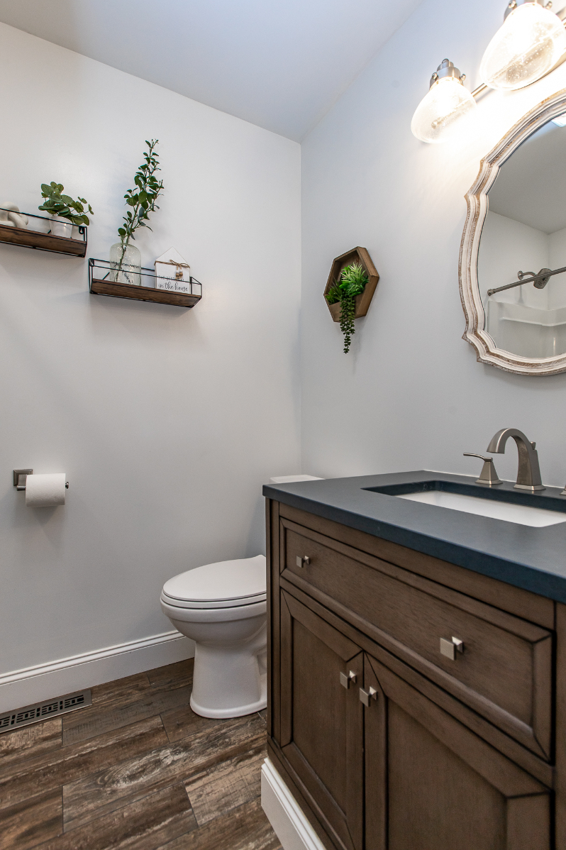 Hallway bathroom remodel